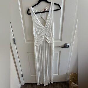 Free People Beach White Jumpsuit